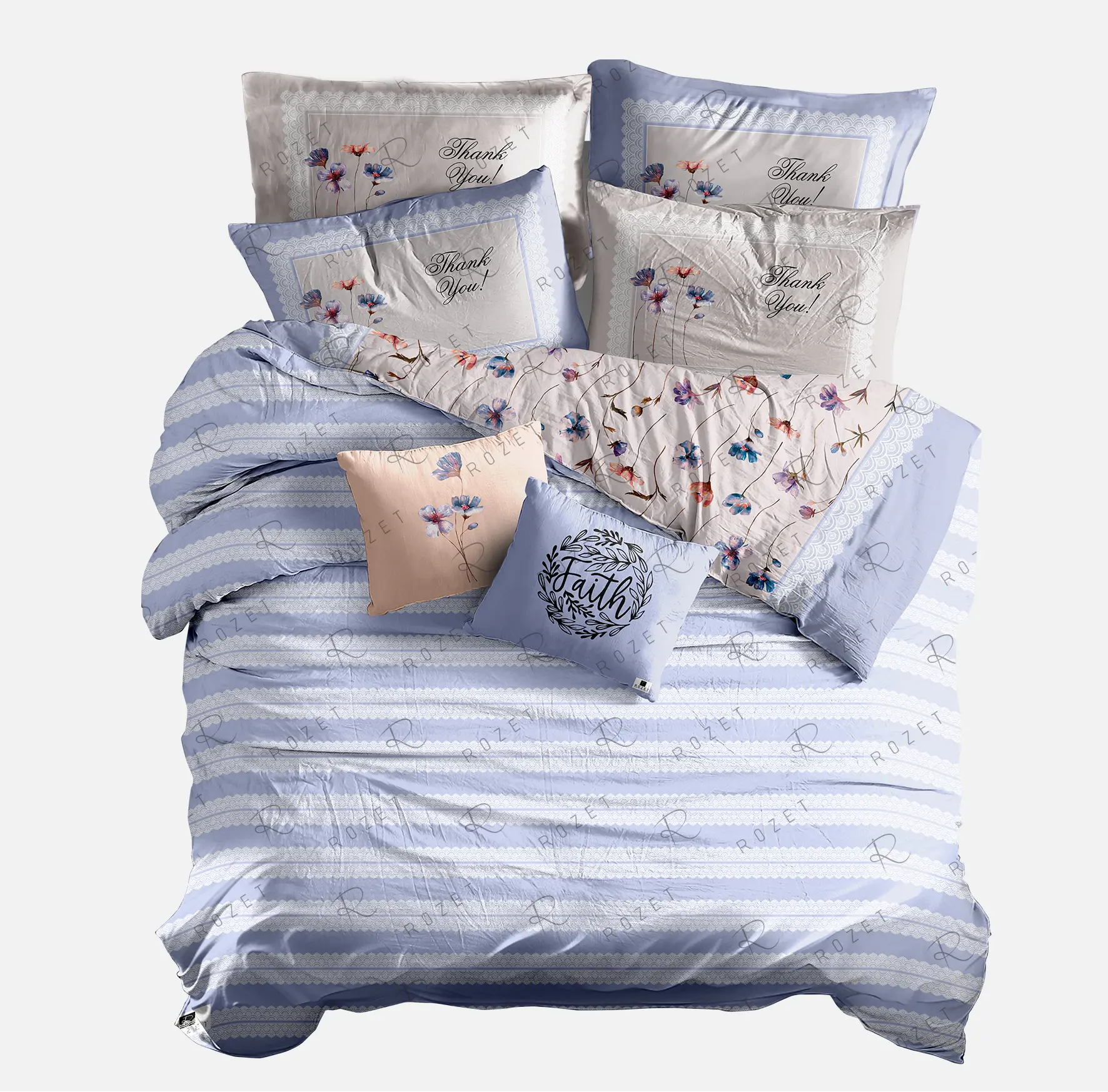 روی B ست روتختی سه‌بعدی چاپ دیجیتال مدل RZ149